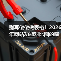别再傻傻做表格！2026年网站功能对比图的降维打击法（图1）