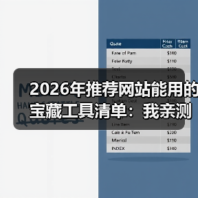 2026年推荐网站能用的宝藏工具清单:我亲测了30款,这5个闭眼入!(图1) 2026年推荐网站能用的宝藏工具清单:我亲测了30款,这5个闭眼入!(图1)