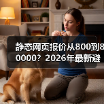 静态网页报价从800到80000?2026年最新避坑指南(图3) 静态网页报价从800到80000?2026年最新避坑指南(图3)
