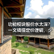 功能模块报价水太深？一文搞懂定价逻辑，少花30%冤枉钱（图1）
