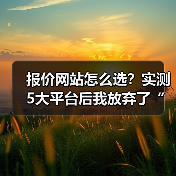 报价网站怎么选?实测5大平台后我放弃了“免费”(图3) 报价网站怎么选?实测5大平台后我放弃了“免费”(图3)