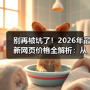 别再被坑了！2026年最新网页价格全解析：从500到50万，你的网站到底值多少？（图1）
