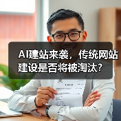 AI建站来袭,传统网站建设是否将被淘汰?(图2) AI建站来袭,传统网站建设是否将被淘汰?(图2)