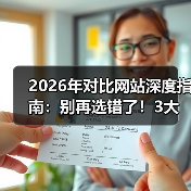2026年对比网站深度指南：别再选错了！3大核心指标帮你避坑（图1）