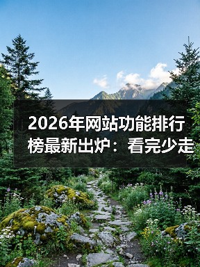 2026年网站功能排行榜最新出炉:看完少走3年弯路,实测这5大平台真香!(图2) 2026年网站功能排行榜最新出炉:看完少走3年弯路,实测这5大平台真香!(图2)