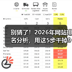 别猜了！2026年网站排名分析，用这5步干掉90%对手（图4）