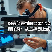 网站部署到服务器全流程详解:从选择到上线的必备步骤(图4) 网站部署到服务器全流程详解:从选择到上线的必备步骤(图4)