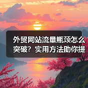 外贸网站流量瓶颈怎么突破?实用方法助你提升访问量(图3) 外贸网站流量瓶颈怎么突破?实用方法助你提升访问量(图3)
